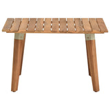 Garden Coffee Table 60x60x36 cm Solid Acacia Wood - Front View