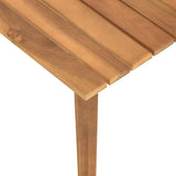 Garden Coffee Table 60x60x36 cm Solid Acacia Wood - Top-Down View