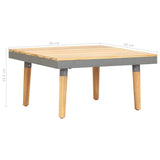 Garden Coffee Table 60x60x31.5 cm Solid Acacia Wood - 45-Degree Angle
