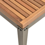 Garden Coffee Table 110x55x36 cm Solid Acacia Wood - Top-Down View