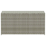 Garden Storage Box Poly Rattan 100x50x50 cm Grey