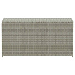 Garden Storage Box Poly Rattan 100x50x50 cm Grey