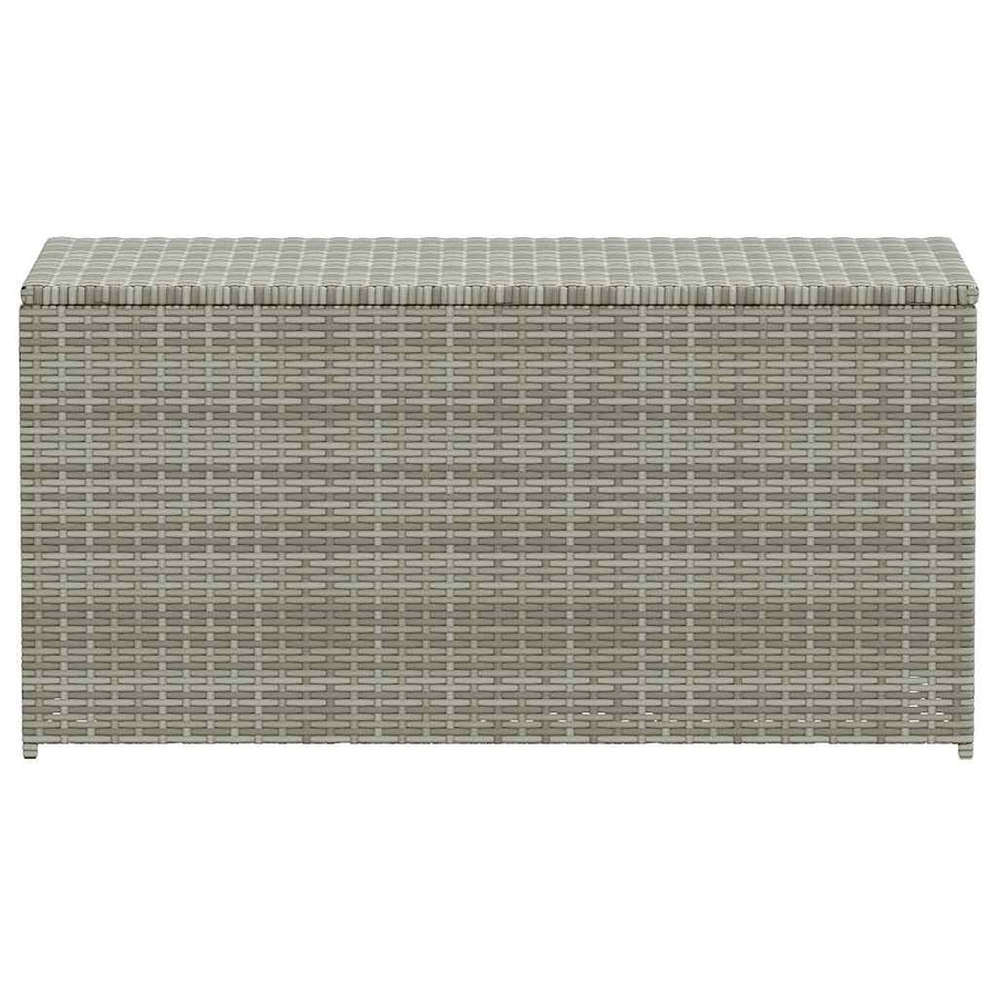 Garden Storage Box Poly Rattan 100x50x50 cm Grey