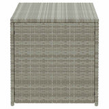 Garden Storage Box Poly Rattan 100x50x50 cm Grey