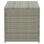 Garden Storage Box Poly Rattan 100x50x50 cm Grey