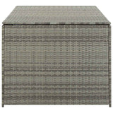 Garden Storage Box Poly Rattan 180x90x70 cm Grey