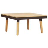7-Seater Garden Lounge Set with Cushions Solid Acacia Wood Brown - Close-Up Angle