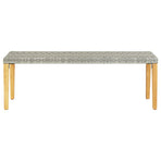 Garden Bench 80 cm Poly Rattan Grey