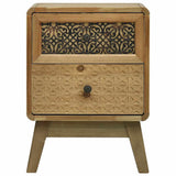 Bedside Cabinet Brown 37x30x51 cm Wood