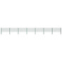 Fence Panel with Posts Iron 1212x80 cm Green