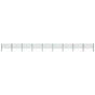 Fence Panel with Posts Iron 1557,5x80 cm Green
