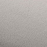 Stool Light Grey and Gold Velvet 28 x 36 cm - Front View