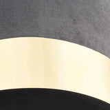 Stool Dark Grey and Gold Velvet 28 x 36 cm