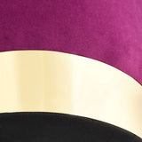Stool Purple and Gold Velvet 28 x 36 cm
