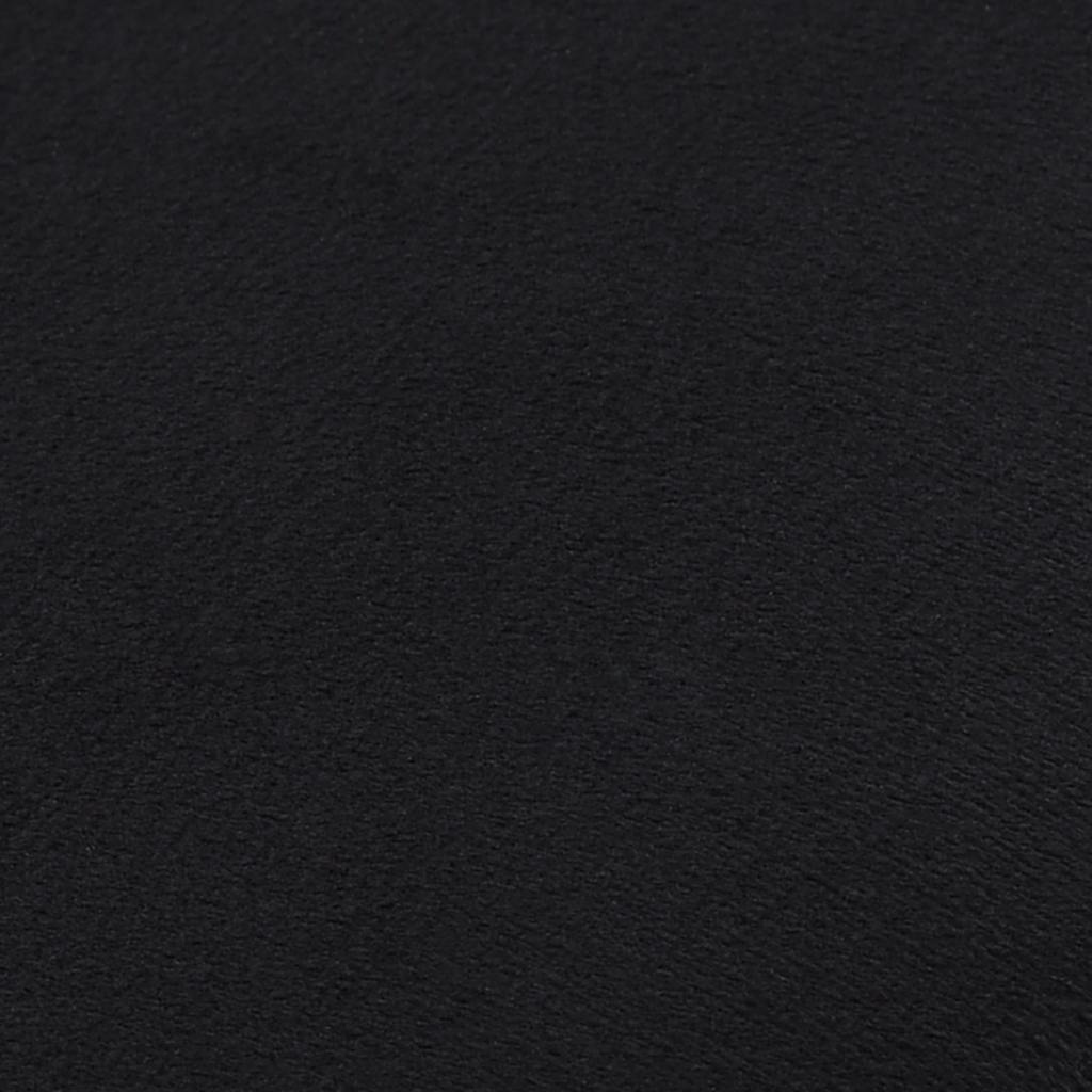 Stool Black and Gold Velvet 28 x 36 cm