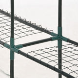 Greenhouse with 8 Shelves 143x143x195 cm - Close-Up Angle