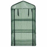 3-Tier Mini Greenhouse 69x49x125 cm - Top-Down View