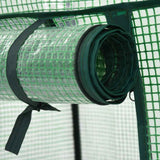 3-Tier Mini Greenhouse 69x49x125 cm - Rear View