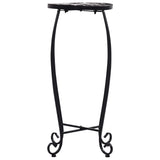 Mosaic Tables 3 pcs Black and White Ceramic - Rear View