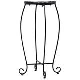 Mosaic Tables 3 pcs Black and White Ceramic - Close-Up Angle