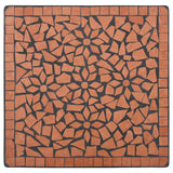 Mosaic Bistro Table Terracotta 60 cm Ceramic - Close-Up Angle