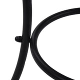 Mosaic Bistro Table Black and White 60 cm Ceramic - Rear View