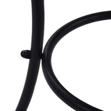 Mosaic Bistro Table Terracotta and White 60 cm Ceramic - Rear View