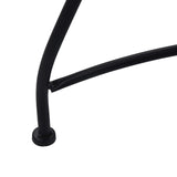 Mosaic Bistro Table Brown 60cm Ceramic - Rear View