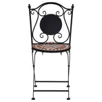 Mosaic Folding Chairs 2 pcs Brown Ceramic