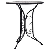 Mosaic Bistro Table Grey 61cm Ceramic