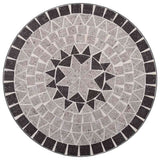 Mosaic Bistro Table Grey 61cm Ceramic