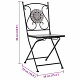 Mosaic Bistro Chairs 2 pcs Grey - Extra Image