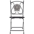 Mosaic Folding Chairs 2 pcs Grey