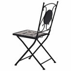 Mosaic Folding Chairs 2 pcs Grey