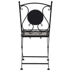 Mosaic Folding Chairs 2 pcs Grey