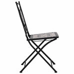 Mosaic Folding Chairs 2 pcs Grey