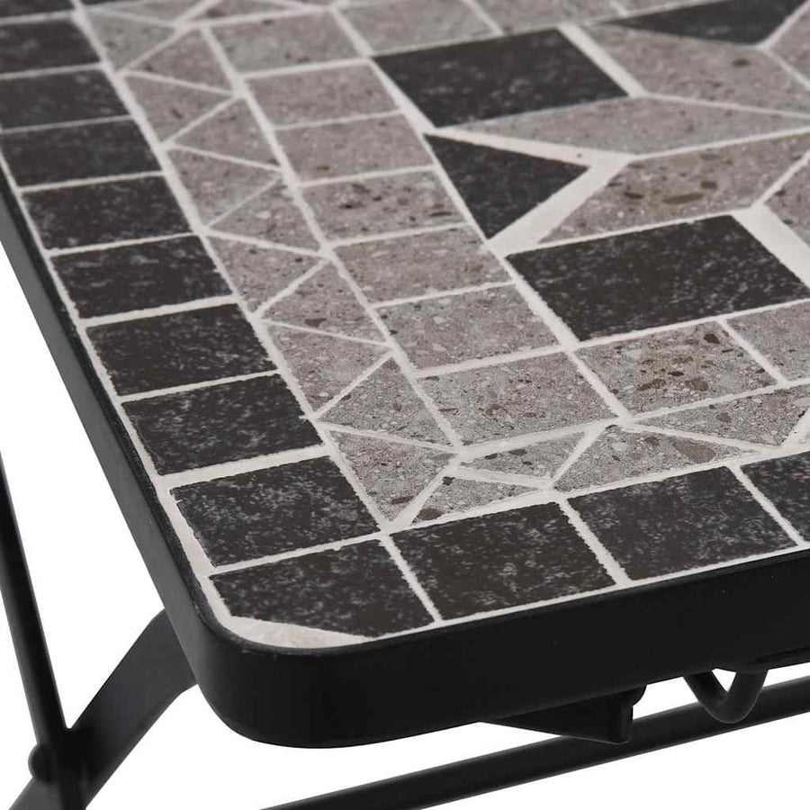 Mosaic Folding Chairs 2 pcs Grey