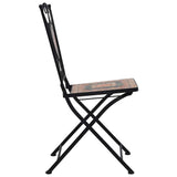 Mosaic Folding Chairs 2 pcs Orange/Grey