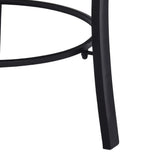 Mosaic Fire Pit Blue and White 68cm Ceramic - Low Angle