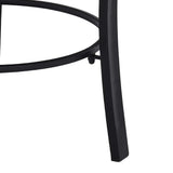 Mosaic Fire Pit Black and White 68cm Ceramic - Low Angle