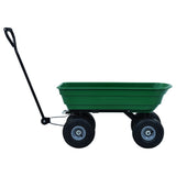 Garden Tipping Hand Cart 300 kg 75L Green - Rear View