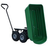 Garden Tipping Hand Cart 300 kg 75L Green - Close-Up Angle