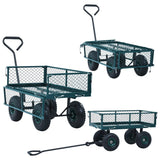 Garden Hand Trolley Green 250 kg - Close-Up Angle