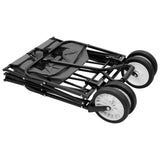 Folding Hand Trolley Steel Grey - Side View