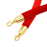 3 Piece VIP Queue Barrier Set Stainless Steel Gold - Top-Down View
