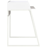 Desk White 90x60x88 Cm - Side View