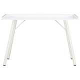 Desk White 90x50x79 Cm
