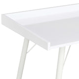 Desk White 90x50x79 Cm - Top-Down View