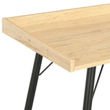 Desk Oak 90x50x79 cm - Top-Down View
