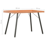 Desk Brown 90x50x79 cm - Rear View